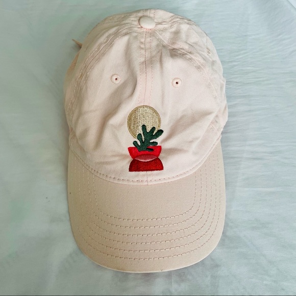 ✨SOLD✨Women’s Pink Abstract Plant Baseball Hat - Picture 4 of 10